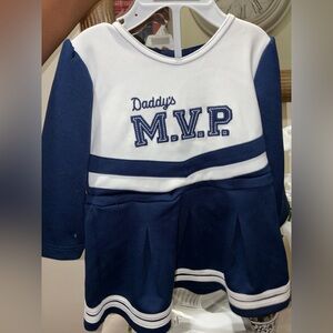 Navy and White Kids Shirt - Daddy's MVP